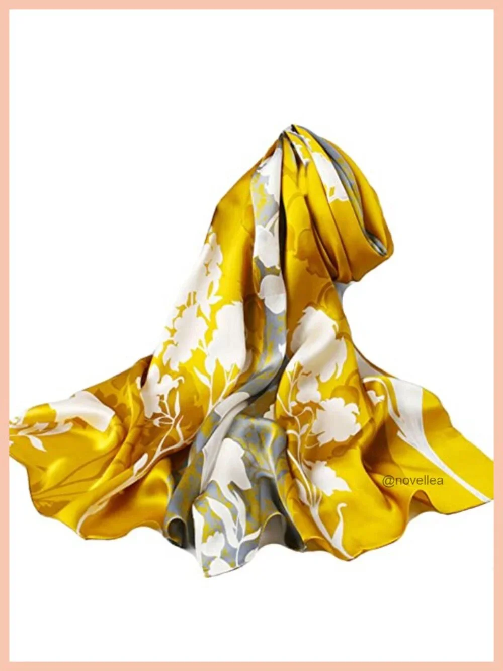 100% Silk Feeling Polyester Satin Scarf Lightweight Long Shawl Wrap for Women